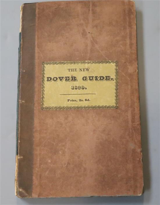 DOVER: The New Dover Guide or Visiters Assistant, containing a plan of the Town, 12mo, puce paper covered boards